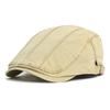 Big Size Spring Summer Soft Washed Cotton Newsboy Cap Men Women Peaked Cap Adjustable Beret Vintage Ivy Flat Cap