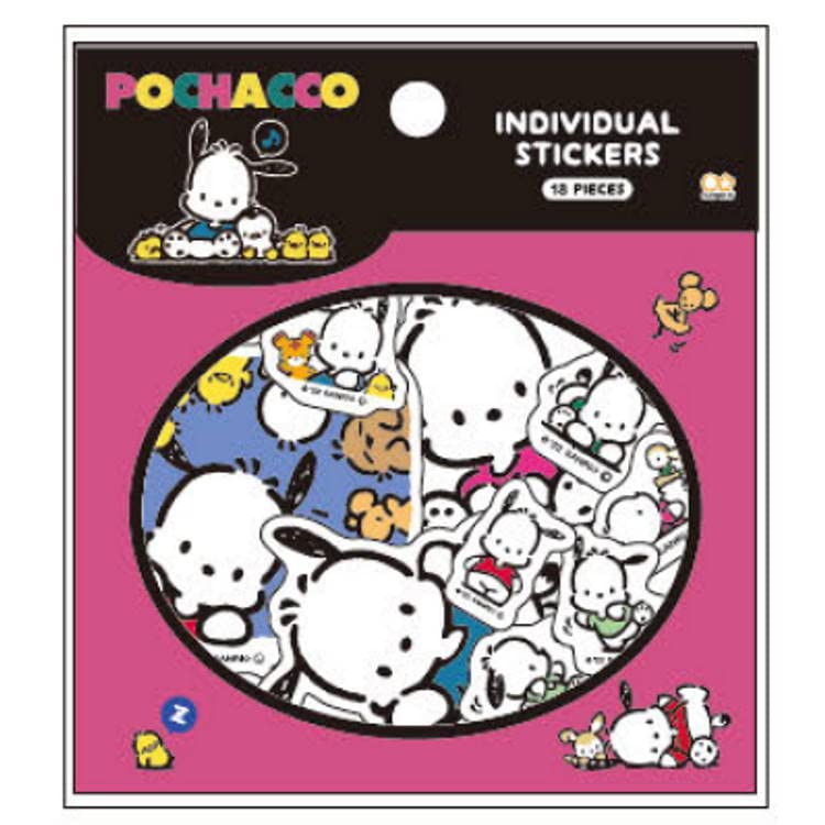 Sunstar Stationery Sanrio Мир Ретро Sanrio S8584532 Наклейки, Наклейки, Персонажи, Почакко,