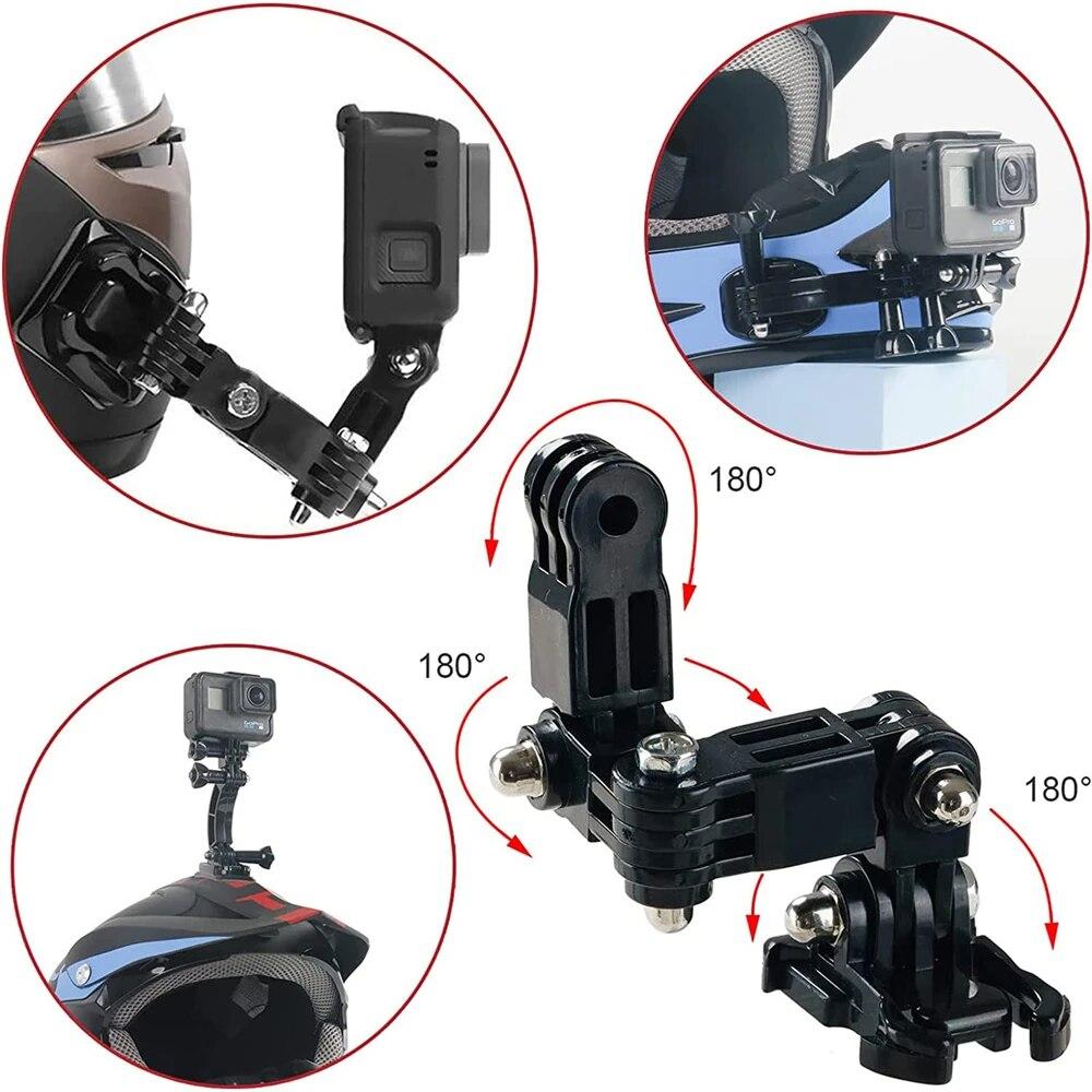 For GoPro Hero 12 Motorcycle Helmet Chin Mount Kits Cycling For GoPro Hero 11 10 9 8 7 6 5 4 Osmo AKASO SJCAM Action Camera