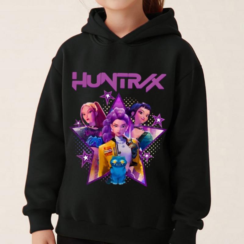 KPop Demon Hunters Kids Hoodies Girls Clothes Children Movie New Sweatshirt Long Sleeve Pullover K-Pop Demon Hunters Casual Tops