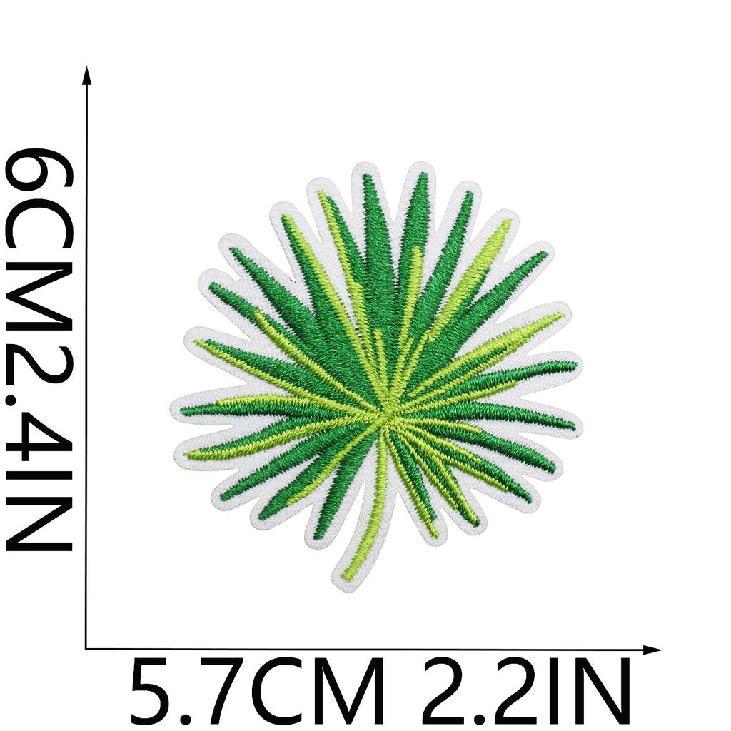 Cabin Embroidery Cloth Sticker Hawaii Travel Decoration Patch Sticker Yay Tree Pineapple Computer Embroidery Patch Flamingo