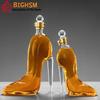 Decantador de Whisky de Vidrio de Cristal con Forma de Zapato de Tacón Alto 350ML/700ML Botella para Vino Tinto, Ron, Vodka, Dispensador de Licores Herramientas de Bar