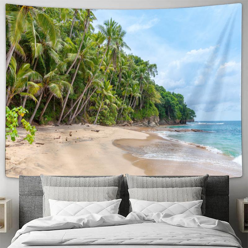 Tropical Beach Landscape Wall Hanging Create Your Private Coastal Dream