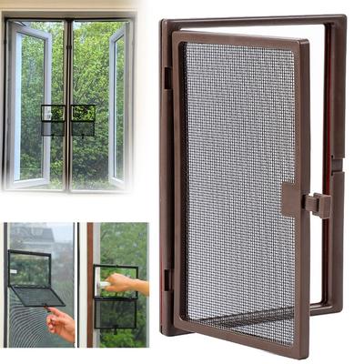 Praktischer DIY Fenstergitter Außenöffnung Abnehmbar Anti-Mücken Kleine Fenster Unsichtbares Fenstergitter Netz
