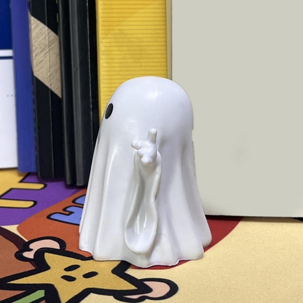 Halloween Ghost Figurine Mini Ghost Statue Spooky Halloween Ghost Figurines Resin Ornaments for Indoor Home Office Decor