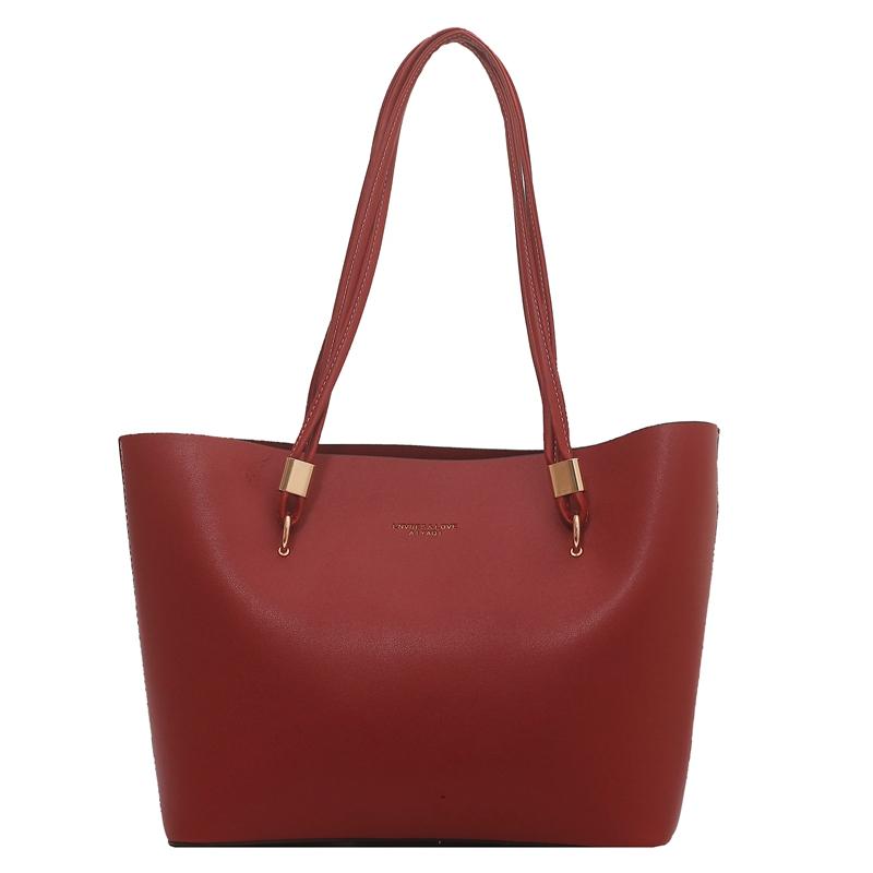 Красная сумка женские свадебные сумки осень новые кожаные сумки большой вместимости — фото 8