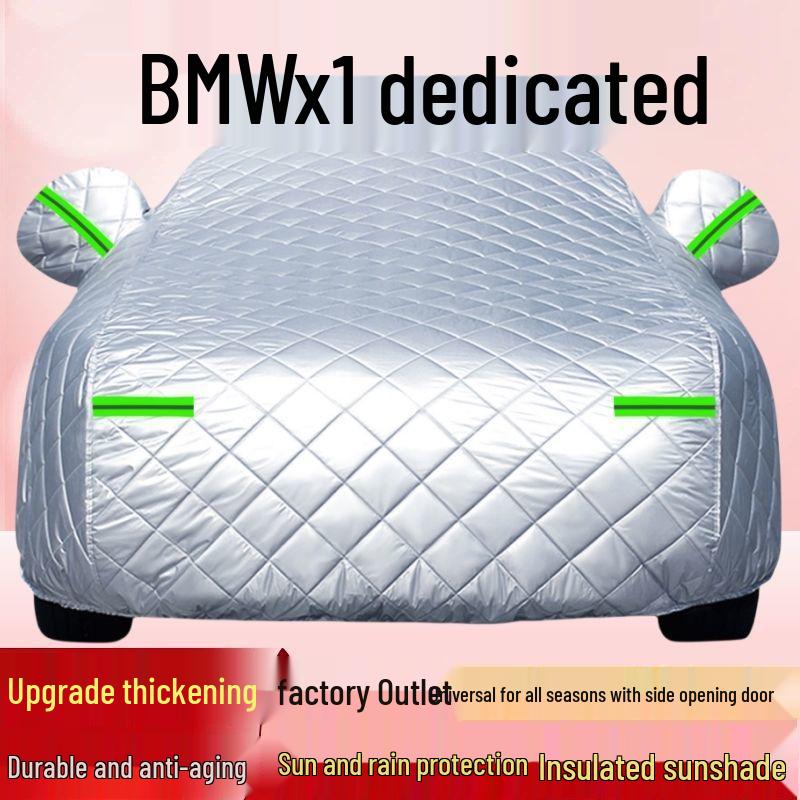 

Всепогодный защитный чехол для автомобиля BMW X1 SUV - Защита от града, солнца и дождя, Утепленный плотный хлопковый чехол BMW X1