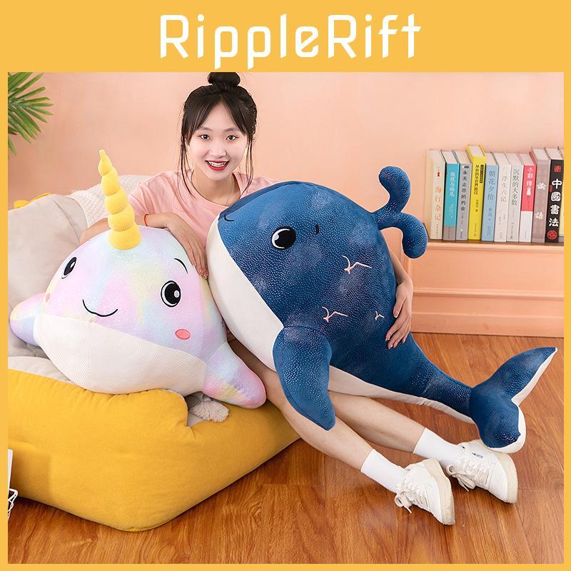 Marine Soft Bodied Animal Whale Plush Toy Cartoon Children Holiday Gift Doll