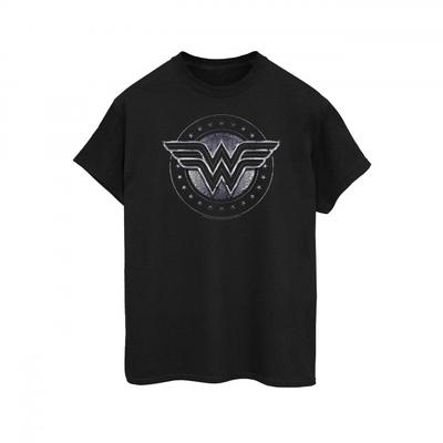Womens/Ladies Wonder Woman Star Shield Cotton Boyfriend T-Shirt