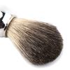 Alloy Shaving Soap Mug Bowl With Lid   Silver Handle Faux Badger Hair Brush Men Shave Tool Kit