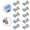 Terminal Block Kit 10pcs 3 Inputs 15 Outputs with 32A Wire Connectors Suitable for Electrical Wire Connections