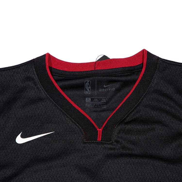 Nike X NBA Collaboration Kids Sports Quick-Dry Breathable Basketball Jersey Kids Tops Black 3Z2B7BZ2P-HEAJB