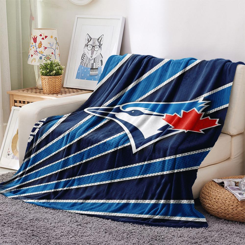 Toronto Blue Jays Print Flannel Blanket, High quality Comfortable for All Seasons, Home Decor, Warmth and Comfort, Perfect for Christmas Gifts