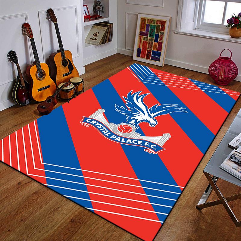 "Crystal Palace F.C. Logo Design Rug" Patterned carpet a non slip rug suitable for all seasons and any setting, gift