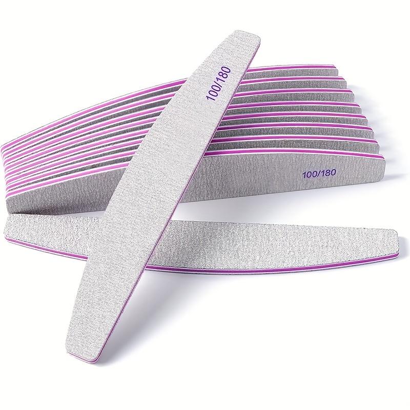 2 Pack Nail File and Buffer, Professional Manicure Shiner Block, Double-Sided Shaping Tool for Natural Nails золотой
