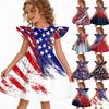 Girls' Summer Princess Dress - A-Line Casual Print Dress