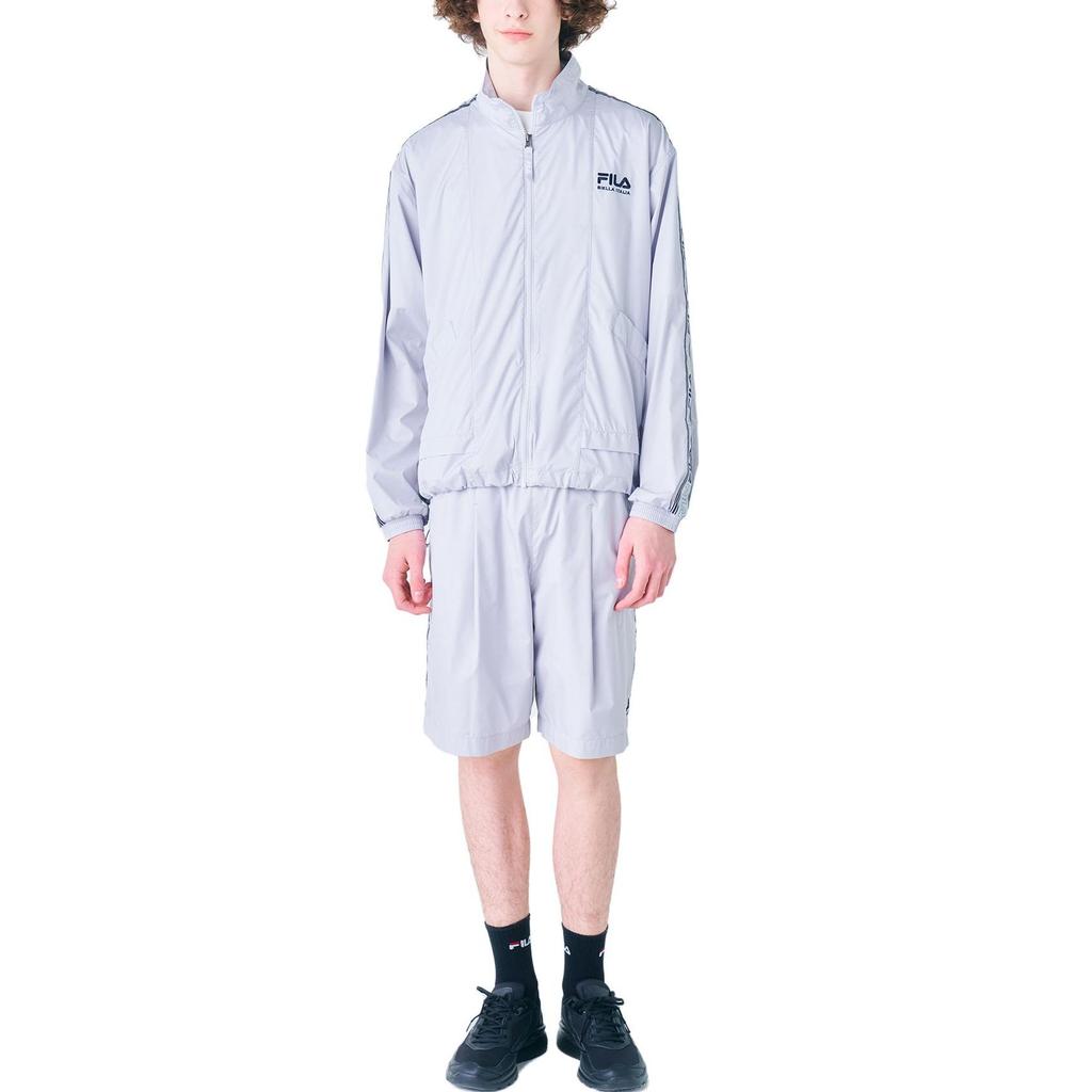 FILA Jackets Unisex Gray Stand Collar Moderate Other FS2JKF2115X-LGY