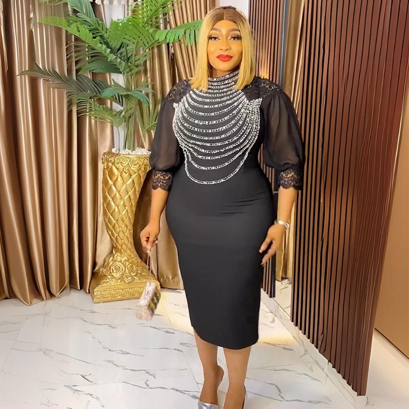 Plus Size Women's Fashion Commuter Maxi Dress