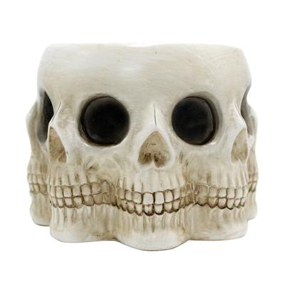 Multifaceted Skull Planter Ornaments Resin Home Garden Horror Skull Decoration Landscape
