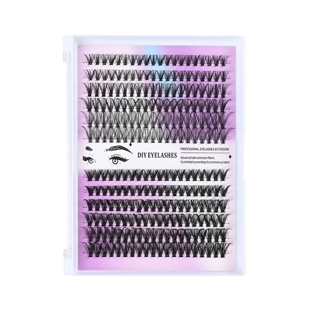 Wispy Style False Eyelashes Bond and Seal DIY Lash Extension Kit  Eye Lash Extension Style 1