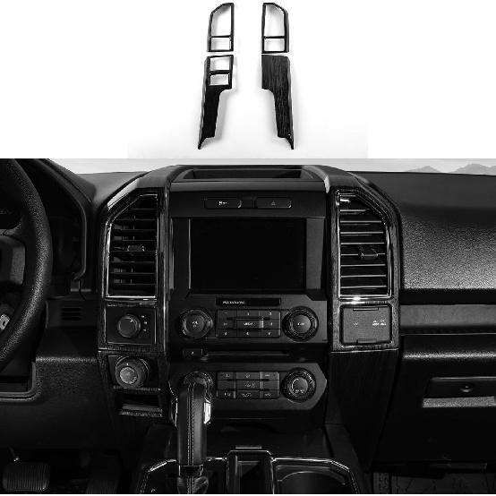 

JeCar Red Carbon Fiber Interior Dash Trim Cover Overlay for 2015-2020 Ford F150 чёрный