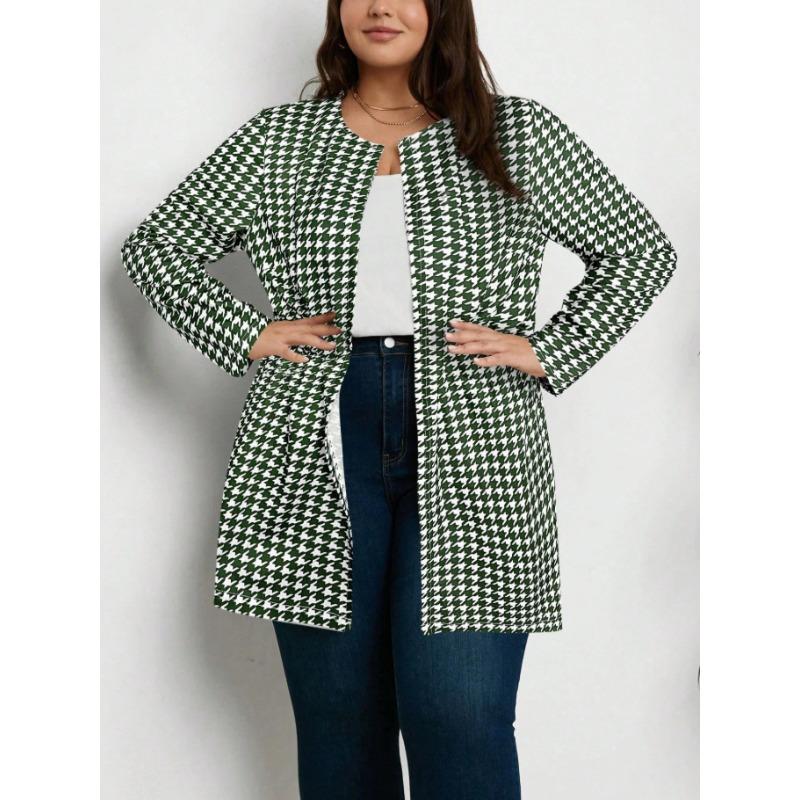 QICED Damen Vintage Casual Herbst Winter Langarm Jacken & Mäntel
