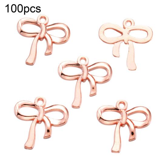 100 Pcs Bow Charms for Jewelry Making DIY Accessories Bowknot Keychain Charms Alloy Bow Shape Charms for Earrings Necklaces Bracelets Crafting