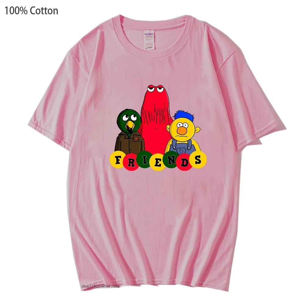 Cartoon Meme-dont Hug Me Im Scared T-Shirts for Women Men Shirt Boys/girls Clothing 100% Cotton Y2k Clothes Graphic T Shirts