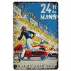 Racing Car Vintage Metal Signs Tin Sign Retro Garage Decor Plaque Metal Plaque Repair shop Wall Decorative Iron Plate