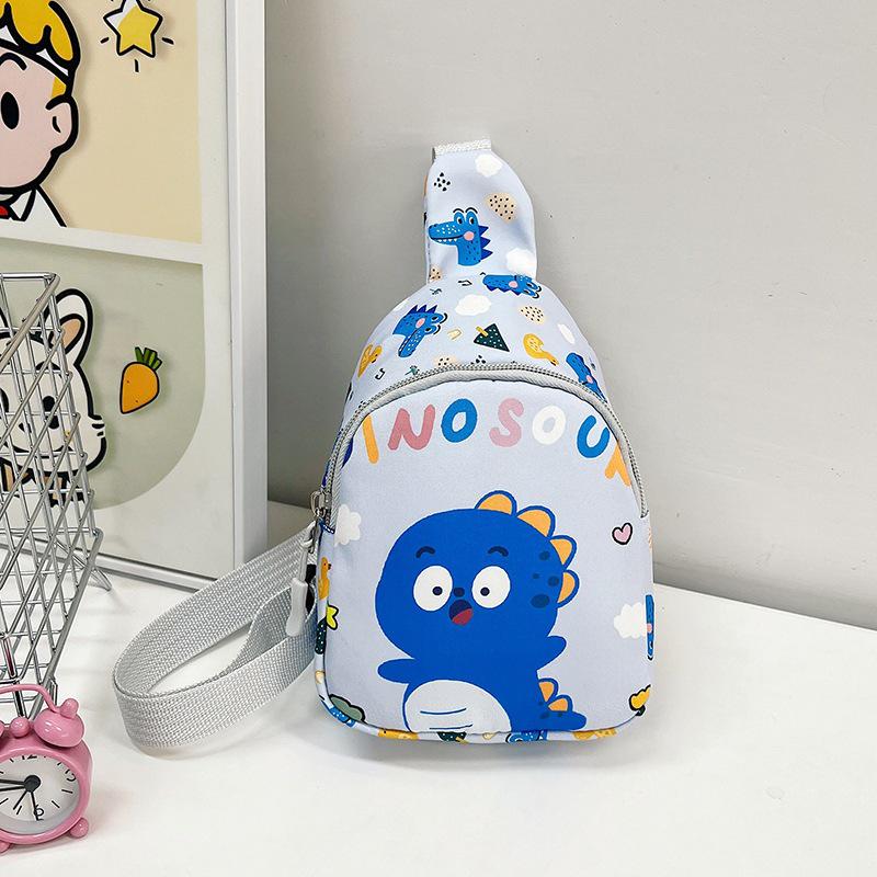 Kids' Rainbow Unicorn & Dinosaur Print Crossbody Bag for Outings