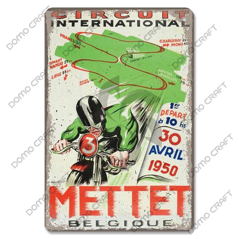 Motorcycle Vintage Poster Metal Plate Cafe Racer Festival Race Bred Motorcycle Metal Tin Signs Wall Decor Riders Club Man Cave