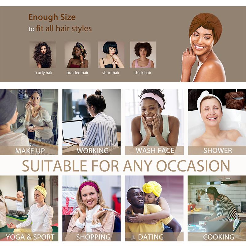 1PC Knot Hat Home Hair Scarf Fashionable Skin Friendly Religious Comfortable Vacation Styling Cotton Travel Photography Fashion