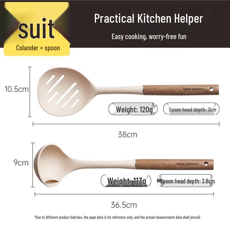 Cooker King Antibacterial Silicone Kitchen Utensil Set