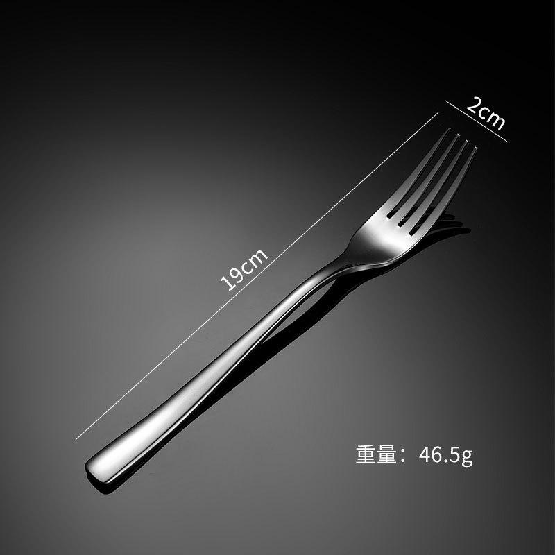 304 stainless steel western food knife fork spoon set hotel supplies tableware heavy full series S338 square handle male