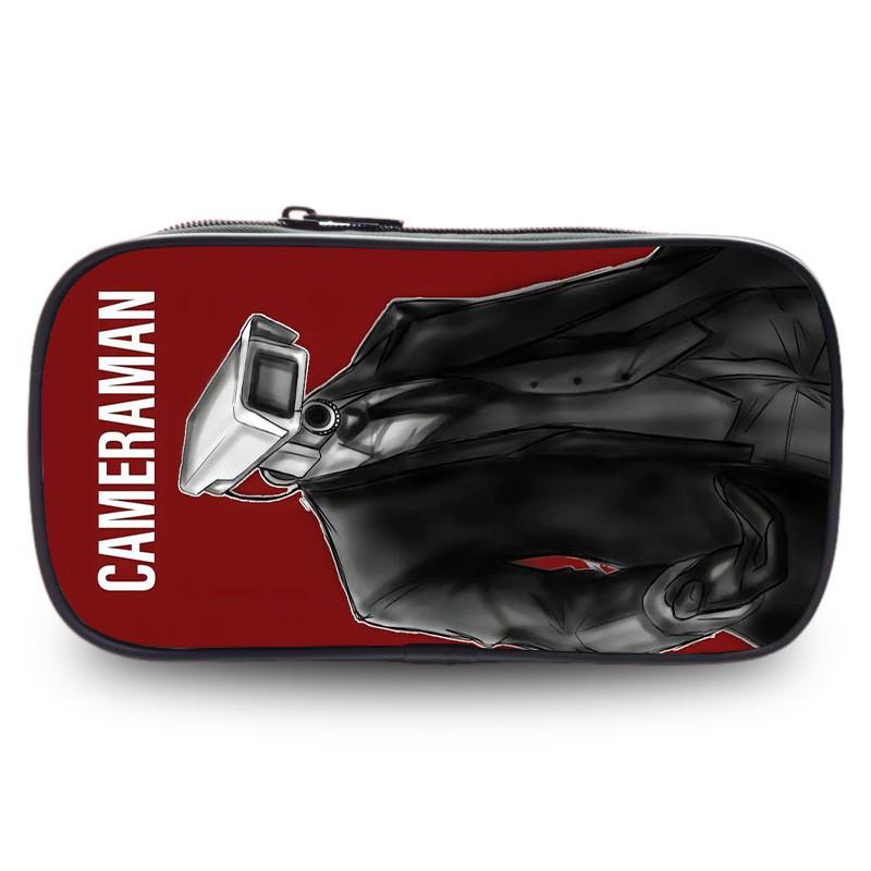 Skibidi Toilet Unique Pen Case Fashionable Polyester Unisex For Use School