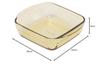 VISIONS CP-8836 1.6L Square Heat-Resistant Glass Baking Dish, Microwave, Oven, and Dishwasher Safe