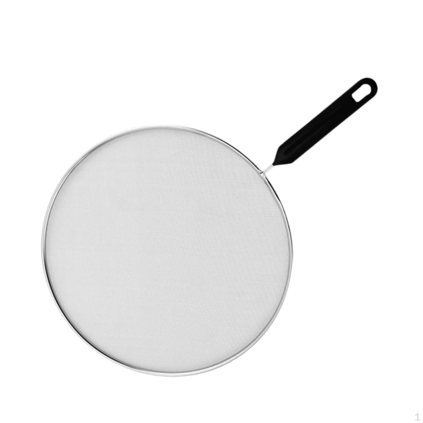 

Защитный экран ,Мелкая сетка с ручкой Защита от масла для сковороды 25cm