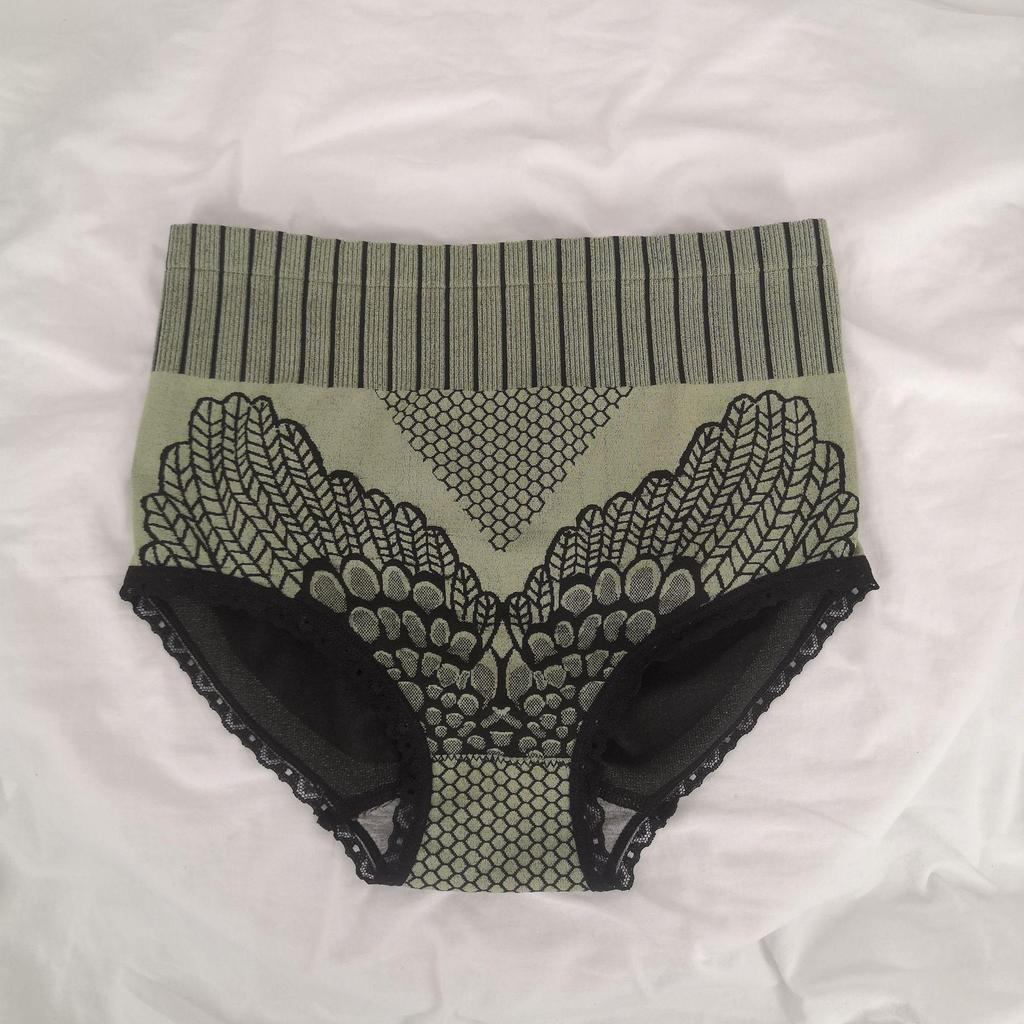 Second Generation High Waist Tummy Control Pants with Lace and Graphene - Plus Size Butt Lifting Underwear.