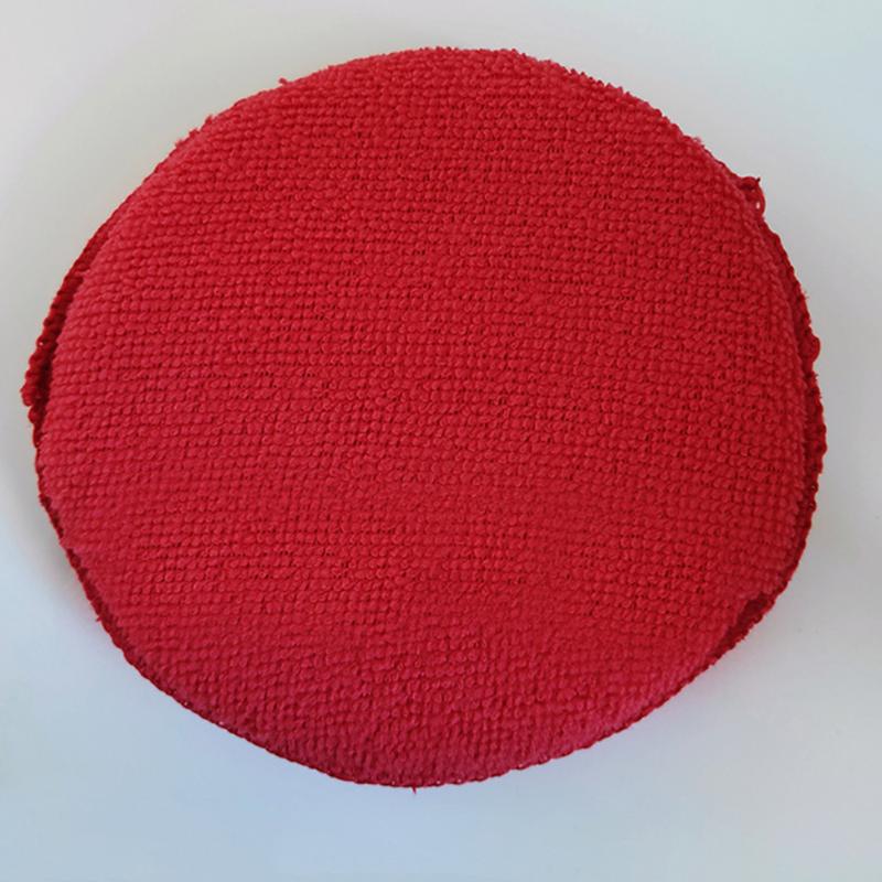 

10 шт. 5-дюймовая круглая карманная губка из микрофибры для ухода за автомобилем, авто аппликатор для воска, подушка для детализации автомобиля, полировальный коврик для рук, полировка автомобиля red-10pcs