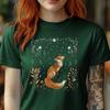 Fuchs Shirt, Forestcore Shirt, Cottagecore Kleidung, Vintage Shirt, Geschenk für Sie, Geschenkidee Mama, Shirt Mama, Cottagecore T-Shirt, Boho