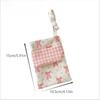 Bowknot Floral Nurse's Pencil Case Double-layer Flip Cover Stationery Storage Bag Large Capacity Chest Insert Pocket