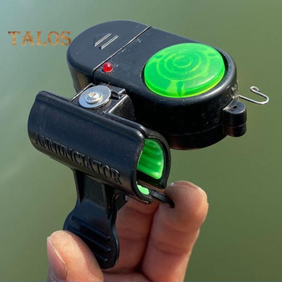 2Pcs Fishing Bite Alarm Lamp with Silicone Clip 80dB Night Fishing Rod Alert Light Sensitive Electronic Bite Indicator Strike Sensor LED Lamp Fishing