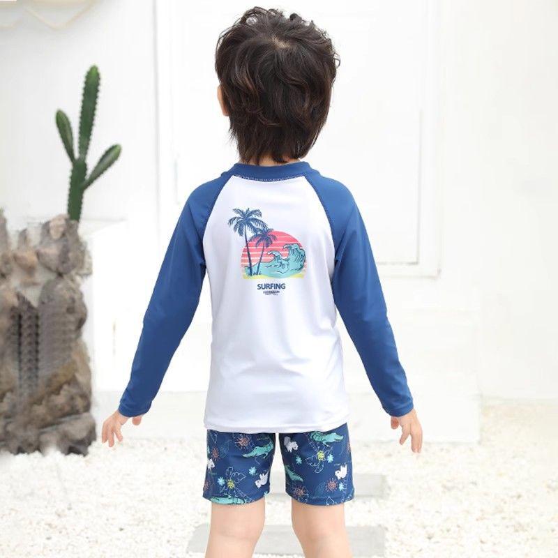 Boys' Toddler Quick-Dry Sun Protection Swim Trunks Set 