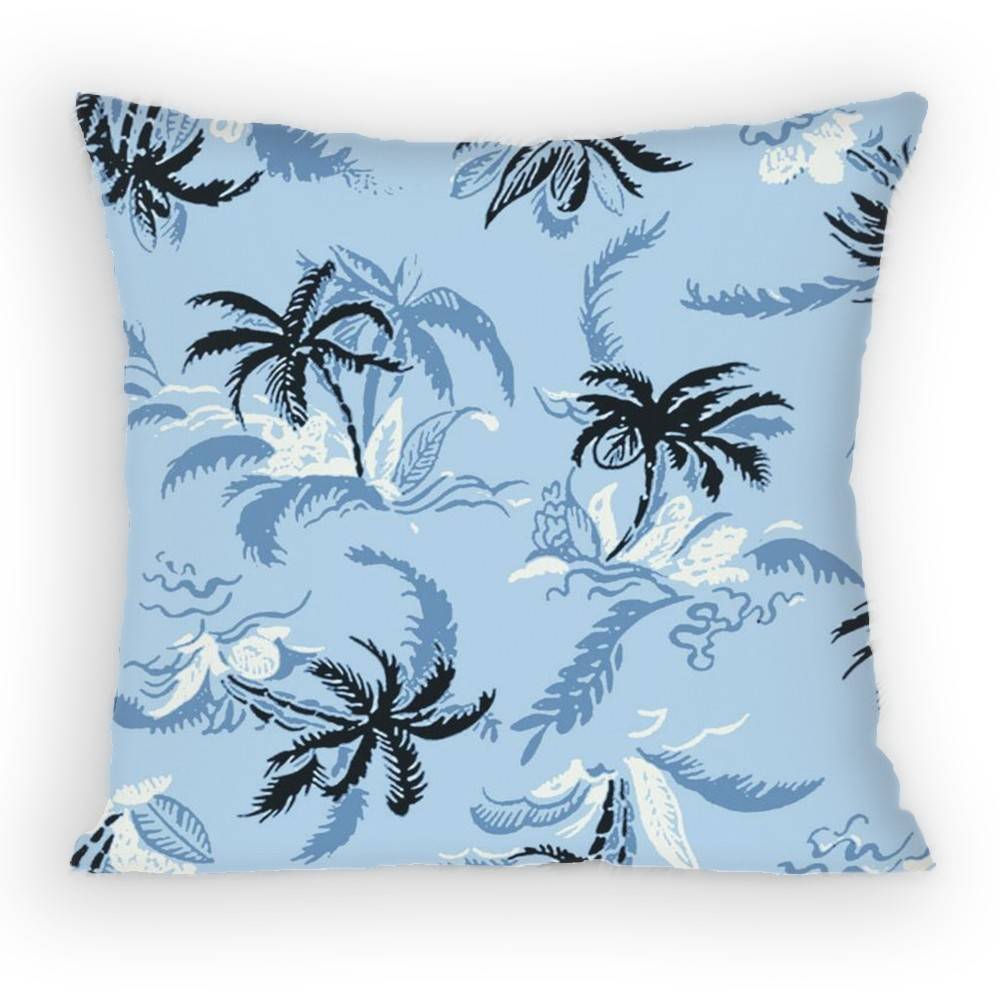 Summer Refreshing Coconut Palm Tree Beach Pillow Case Antidustmite Pillowcase Invisible zipper silky Sofa cover for bedroom