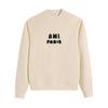 215 AMI 2025 Autumn and Winter New High-quality Cotton Round Neck Hoodie Men Pullover