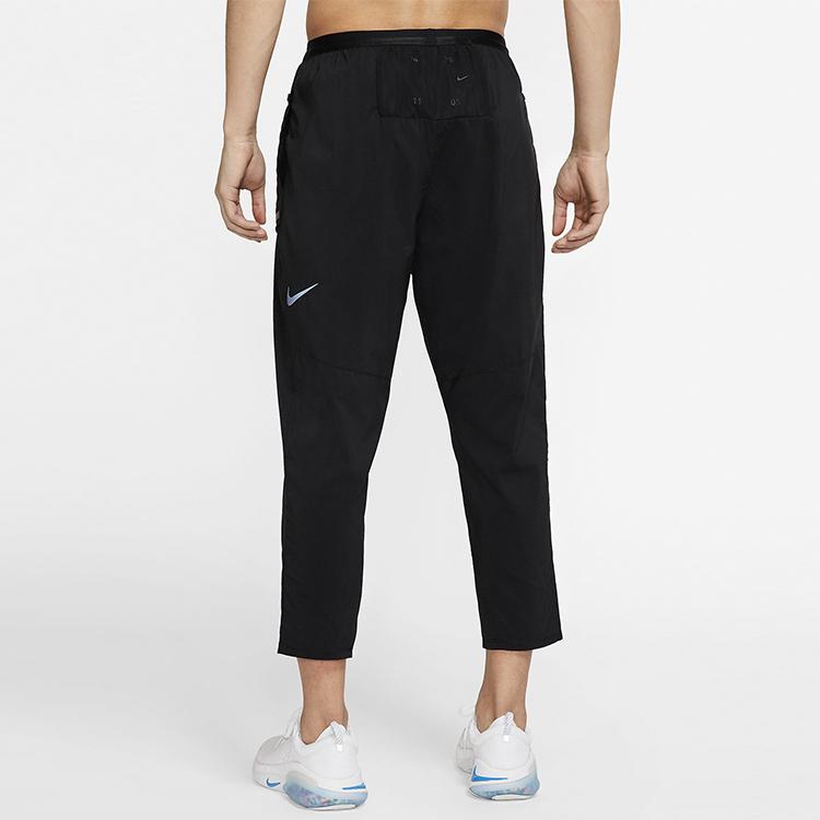 Nike Solid Color Cropped Casual Running Pants Men Bottoms Black CJ5785-010