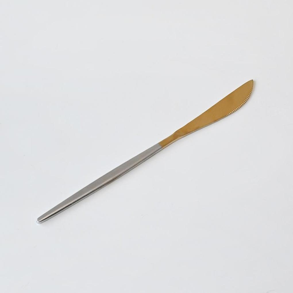 

Abella Matte Stainless Steel Dessert Knife Two-Tone