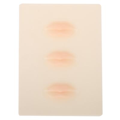 3 Stück Silikon Permanent Make-up Übungshaut Lippen Tattoo Falsche Übungshaut Set