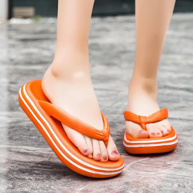 Men's Flip Flops Summer 2024 Female Shoes Thick Bottom EVA Non-slip Slide Slippers Outdoor Indoor Couples Shoes Chaussure Femme