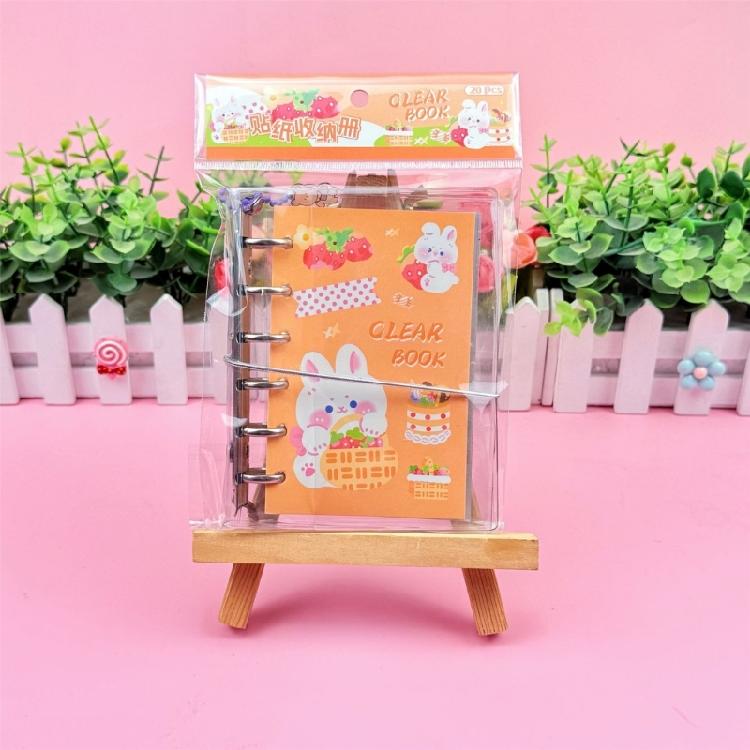 Creative Flip Top Sticker Book Anti Wrinkle Spirals Binding Stickers Collecting Book For Elementary Pupils Sticker Album